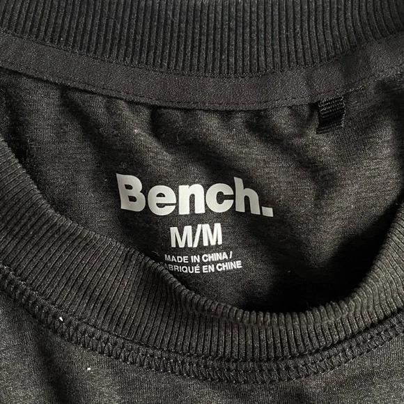 Bench Charcoal Ribbed Collar Top - Picture 1 of 4